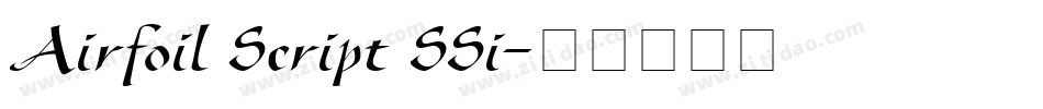 Airfoil Script SSi字体转换